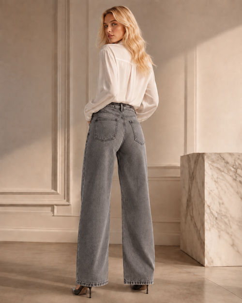 Calça Dadri Escura Brilhante Feminina