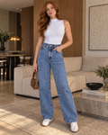Calça Jeans Balloon LV Azul