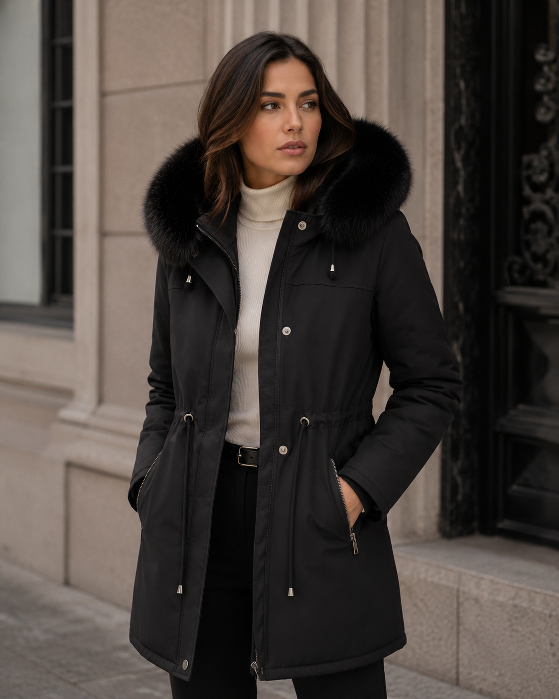 Parka Lã Batida