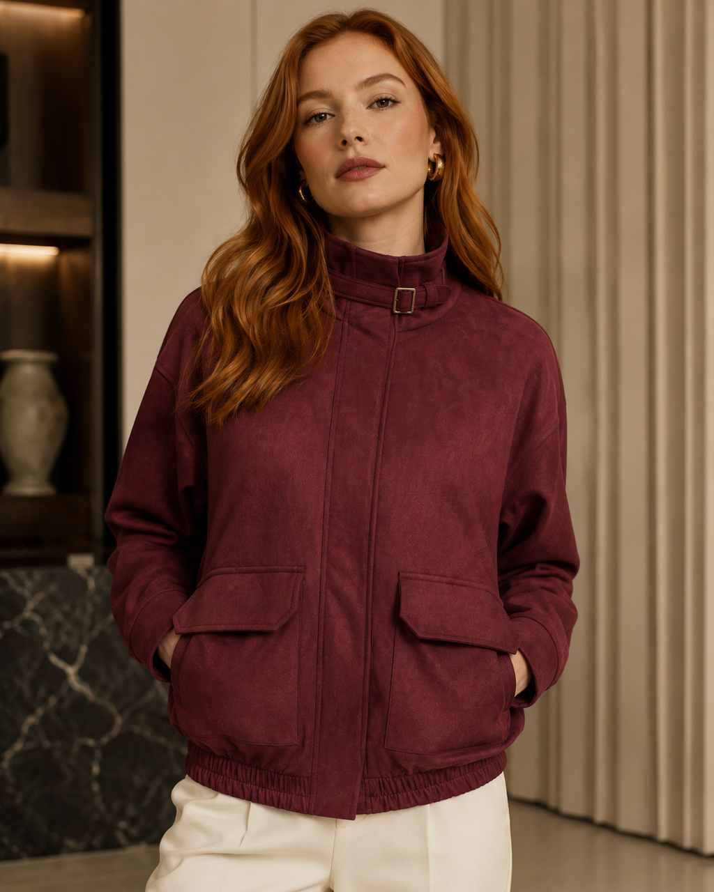 Casaco Suede