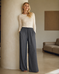 Calça Alfaiataria Risca De Giz