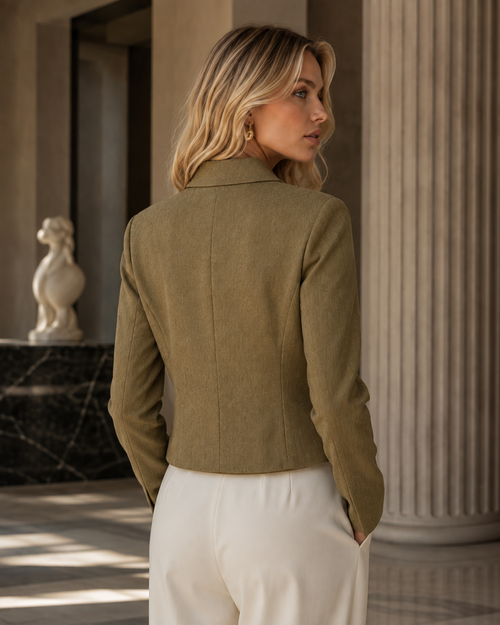 Blazer Square Transpasse Duplo