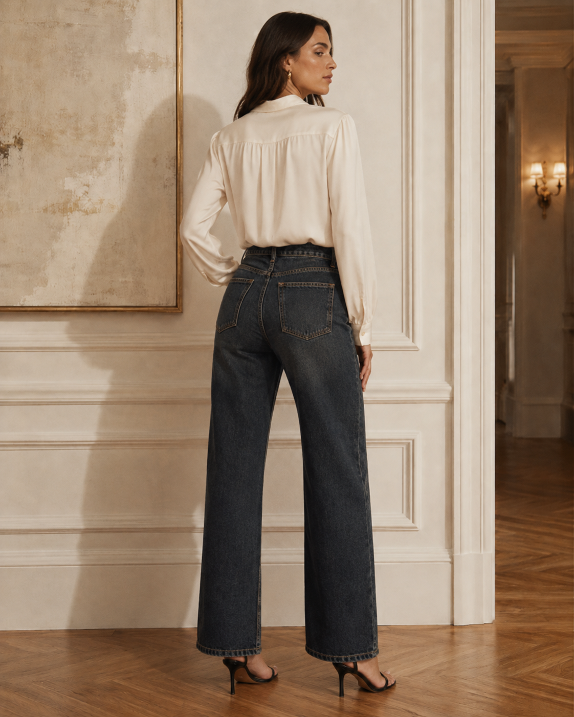 Calça Jeans Reta Escura