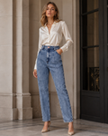 Calça Jeans Slouchy Azul